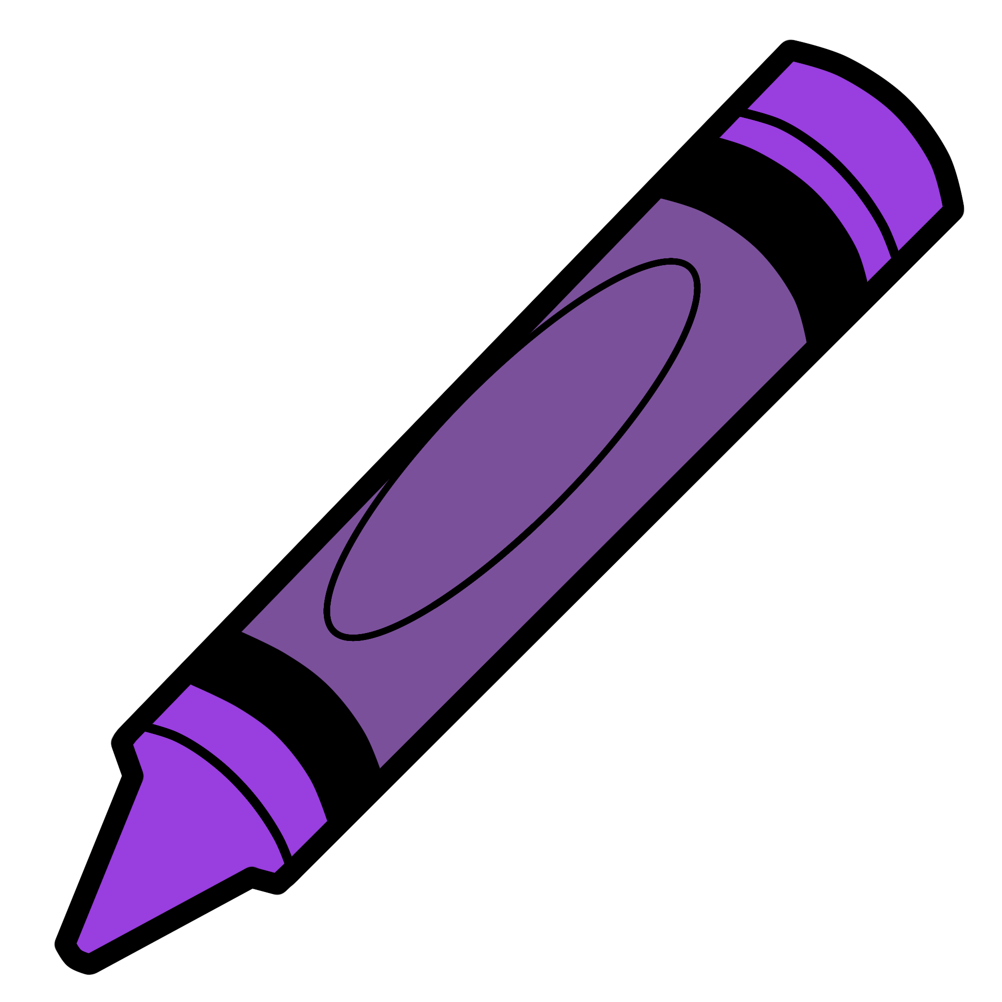 a purple crayon